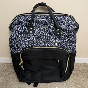 Lovevook Amazon gray leopard laptop bag backpack